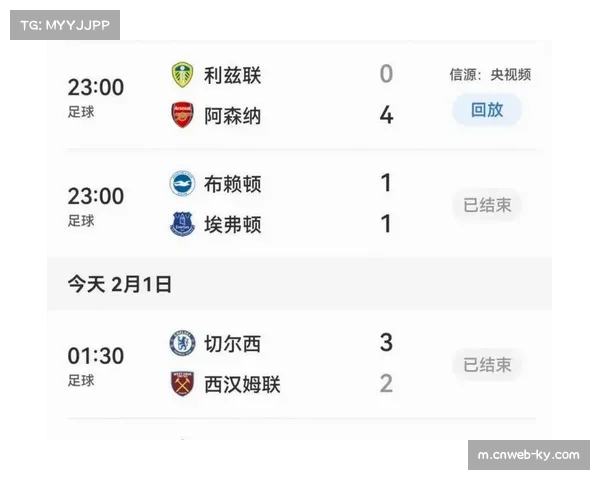 切尔西升至积分榜第五 争四集团分差仅三分